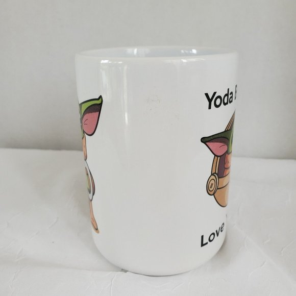 "Yoda Best Ever , Love You I do" Coffee Mug Cup Star Wars Grogu - Picture 2 of 12